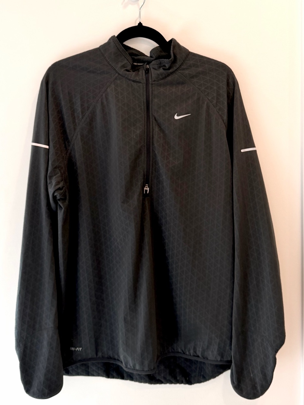 Nike Running Dri-FIT Half-Zip Pullover Anthracite Gray - Men’s XL